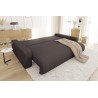 Emma - Sofa mit Schlaffunktion und Bettkasten in Cord-Stoff schöner Sitzkomfort