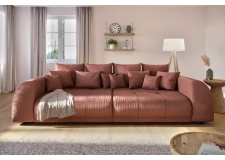 Levana - Big Sofa 5 Sitzer boxspringfederung lounge Sofa in Cord-Stoff