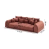 Levana - Big Sofa 5 Sitzer boxspringfederung lounge Sofa in Cord-Stoff