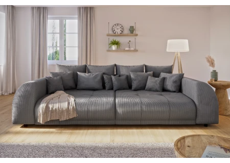 Levana - Big Sofa 5 Sitzer boxspringfederung lounge Sofa in Cord-Stoff