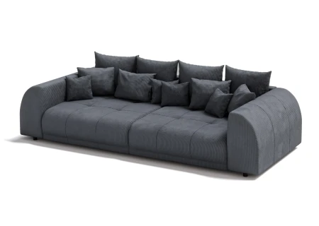 Levana - Big Sofa 5 Sitzer boxspringfederung lounge Sofa in Cord-Stoff