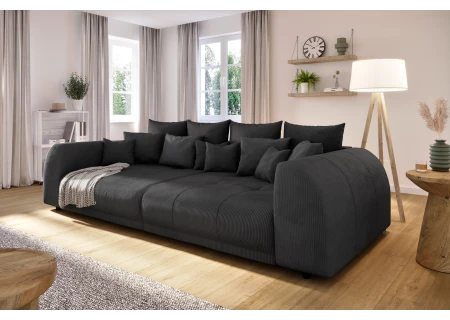 Levana - Big Sofa 5 Sitzer boxspringfederung lounge Sofa in Cord-Stoff