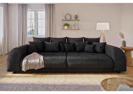 Levana - Big Sofa 5 Sitzer boxspringfederung lounge Sofa in Cord-Stoff