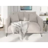 Harmony - Modernes Sofa 2-Sitzer aus Chenille-Stoff mit Hohen Schwarzen Metallfüßen