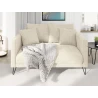 Harmony - Modernes Sofa 2-Sitzer aus Chenille-Stoff mit Hohen Schwarzen Metallfüßen