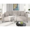 Harmony - Modernes Sofa 3-Sitzer aus Chenille-Stoff mit Hohen Schwarzen Metallfüßen