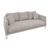 Harmony - Modernes Sofa 3-Sitzer aus Chenille-Stoff mit Hohen Schwarzen Metallfüßen