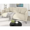 Harmony - Modernes Sofa 3-Sitzer aus Chenille-Stoff mit Hohen Schwarzen Metallfüßen