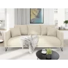 Harmony - Modernes Sofa 3-Sitzer aus Chenille-Stoff mit Hohen Schwarzen Metallfüßen