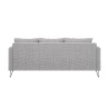 Harmony - Modernes Sofa 3-Sitzer aus Chenille-Stoff mit Hohen Schwarzen Metallfüßen