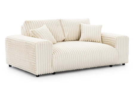 Mollis - Sofa 2 Sitzer aus Plüschcord mit schöner Sitzkomfort