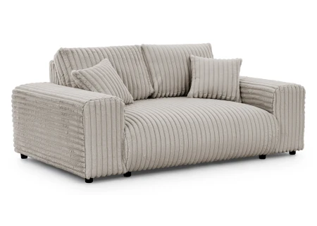 Mollis - Sofa 2 Sitzer aus Plüschcord mit schöner Sitzkomfort