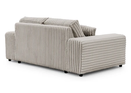 Mollis - Sofa 2 Sitzer aus Plüschcord mit schöner Sitzkomfort