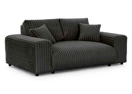 Mollis - Sofa 2 Sitzer aus Plüschcord mit schöner Sitzkomfort