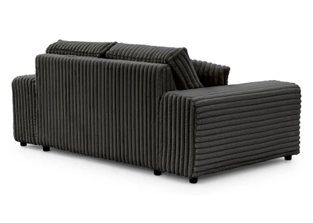 Mollis - Sofa 2 Sitzer aus Plüschcord mit schöner Sitzkomfort