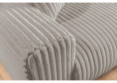 Mollis - Sofa 3 Sitzer aus Plüschcord mit schöner Sitzkomfort