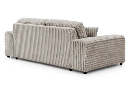 Mollis - Sofa 3 Sitzer aus Plüschcord mit schöner Sitzkomfort