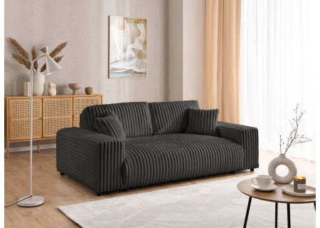 Mollis - Sofa 3 Sitzer aus Plüschcord mit schöner Sitzkomfort