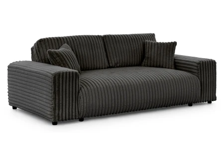 Mollis - Sofa 3 Sitzer aus Plüschcord mit schöner Sitzkomfort