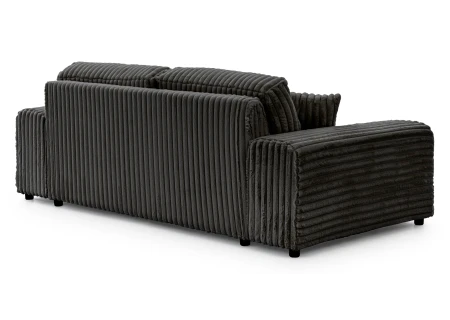 Mollis - Sofa 3 Sitzer aus Plüschcord mit schöner Sitzkomfort