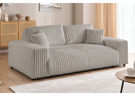 Mollis - Sofa 2 Sitzer aus Plüschcord mit schöner Sitzkomfort