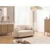 Roundi - Bouclé 2-Sitzer Sofa Luxus & Moderne Kollektion Geschwungenes Loveseat-Design