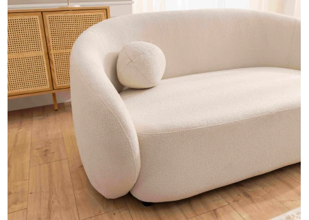 Roundi - Bouclé 2-Sitzer Sofa Luxus & Moderne Kollektion Geschwungenes Loveseat-Design