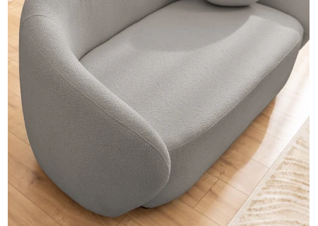 Roundi - Bouclé 2-Sitzer Sofa Luxus & Moderne Kollektion Geschwungenes Loveseat-Design