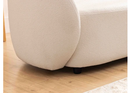 Roundi - Bouclé 3-Sitzer Sofa Luxus & Moderne Kollektion Geschwungenes Loveseat-Design