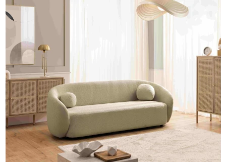 Roundi - Bouclé 3-Sitzer Sofa Luxus & Moderne Kollektion Geschwungenes Loveseat-Design