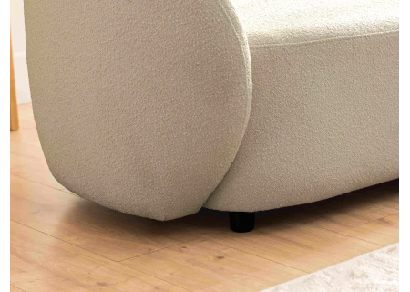 Roundi - Bouclé 3-Sitzer Sofa Luxus & Moderne Kollektion Geschwungenes Loveseat-Design