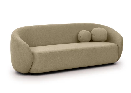 Roundi - Bouclé 3-Sitzer Sofa Luxus & Moderne Kollektion Geschwungenes Loveseat-Design