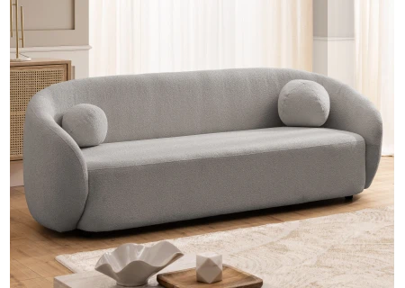 Roundi - Bouclé 3-Sitzer Sofa Luxus & Moderne Kollektion Geschwungenes Loveseat-Design