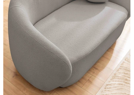 Roundi - Bouclé 3-Sitzer Sofa Luxus & Moderne Kollektion Geschwungenes Loveseat-Design