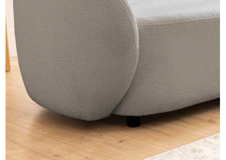 Roundi - Bouclé 3-Sitzer Sofa Luxus & Moderne Kollektion Geschwungenes Loveseat-Design