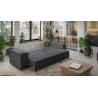 Vivian - Big Sofa mit Schlaffunktion, Boxspringfederung, Lounge Sofa mit vielen losen Kissen