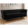 Whitby - Chesterfield Luxus 3-Sitzer Sofa aus Samt mit goldenen, silbernen oder schwarzen Füßen
