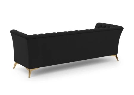 Whitby - Chesterfield Luxus 3-Sitzer Sofa aus Samt mit goldenen, silbernen oder schwarzen Füßen
