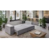 Vivian - Big Sofa mit Schlaffunktion, Boxspringfederung, Lounge Sofa mit vielen losen Kissen