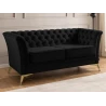 Whitby - Chesterfield Luxus 2-Sitzer Sofa aus Samt mit goldenen, silbernen oder schwarzen Füßen