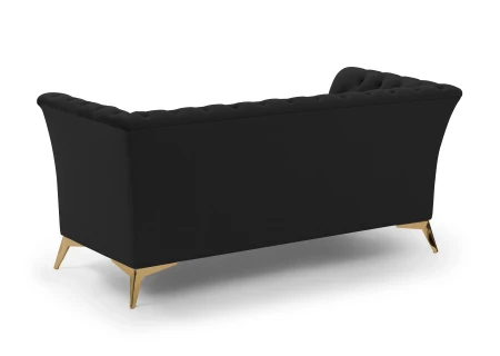 Whitby - Chesterfield Luxus 2-Sitzer Sofa aus Samt mit goldenen, silbernen oder schwarzen Füßen