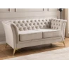 Whitby - Chesterfield Luxus 2-Sitzer Sofa aus Samt mit goldenen, silbernen oder schwarzen Füßen