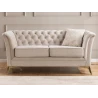 Whitby - Chesterfield Luxus 2-Sitzer Sofa aus Samt mit goldenen, silbernen oder schwarzen Füßen