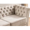 Whitby - Chesterfield Luxus 2-Sitzer Sofa aus Samt mit goldenen, silbernen oder schwarzen Füßen