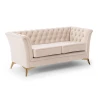 Whitby - Chesterfield Luxus 2-Sitzer Sofa aus Samt mit goldenen, silbernen oder schwarzen Füßen