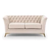 Whitby - Chesterfield Luxus 2-Sitzer Sofa aus Samt mit goldenen, silbernen oder schwarzen Füßen