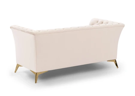 Whitby - Chesterfield Luxus 2-Sitzer Sofa aus Samt mit goldenen, silbernen oder schwarzen Füßen