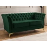 Whitby - Chesterfield Luxus 2-Sitzer Sofa aus Samt mit goldenen, silbernen oder schwarzen Füßen