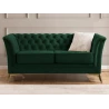 Whitby - Chesterfield Luxus 2-Sitzer Sofa aus Samt mit goldenen, silbernen oder schwarzen Füßen