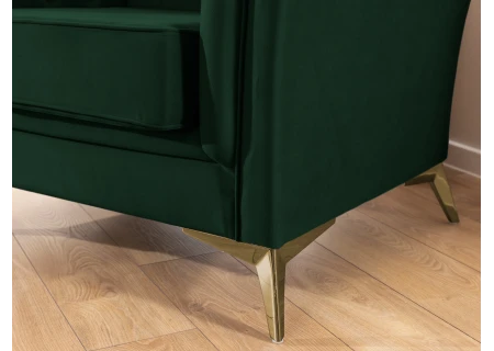 Whitby - Chesterfield Luxus 2-Sitzer Sofa aus Samt mit goldenen, silbernen oder schwarzen Füßen